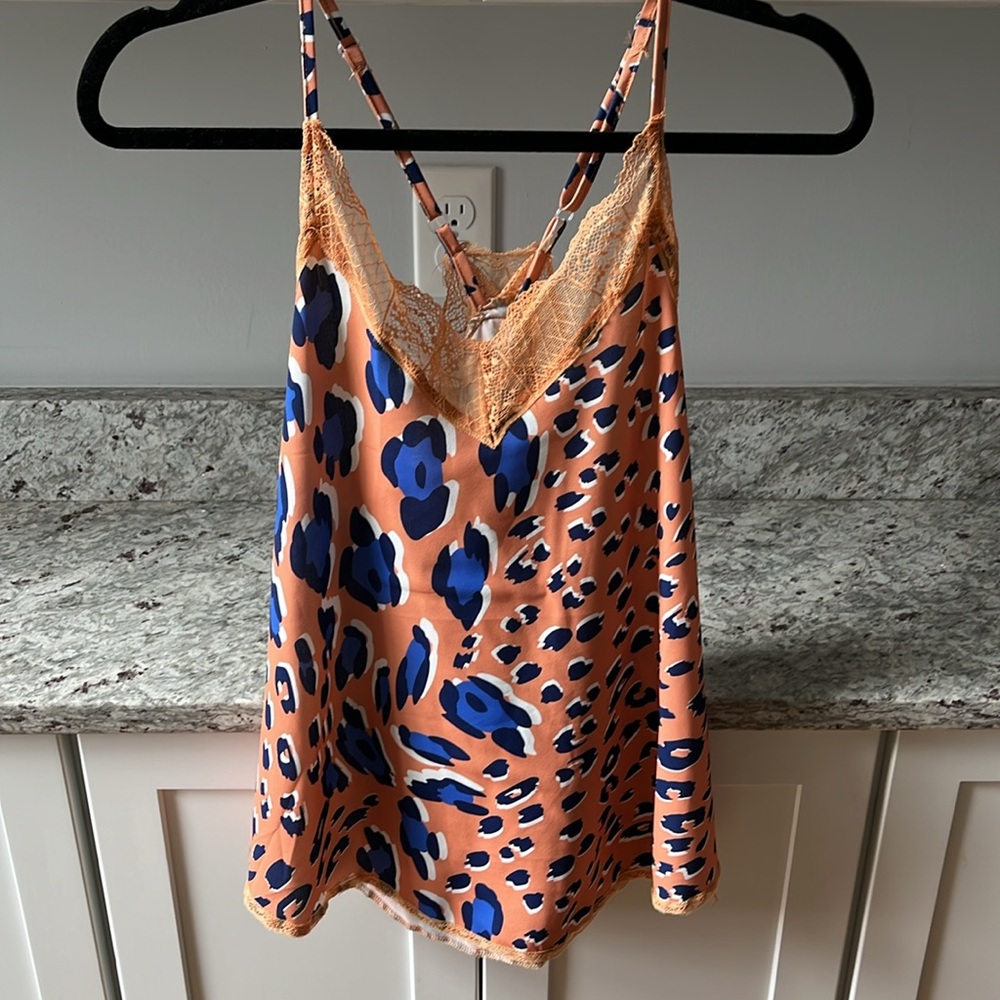 Leopard Print Lace Cami